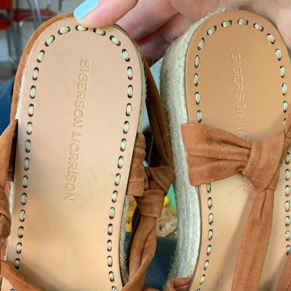 NEW Sigerson Morrison espadrille suede sandals🤎 - Picture 10 of 10